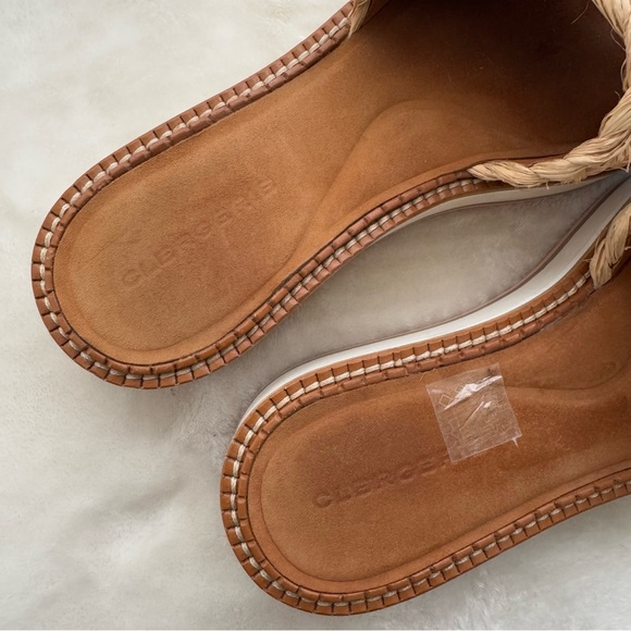 Robert Clergerie Fleurin Natural Woven Raffia Platform Wedge Sandals Size 10.5 - Picture 6 of 12